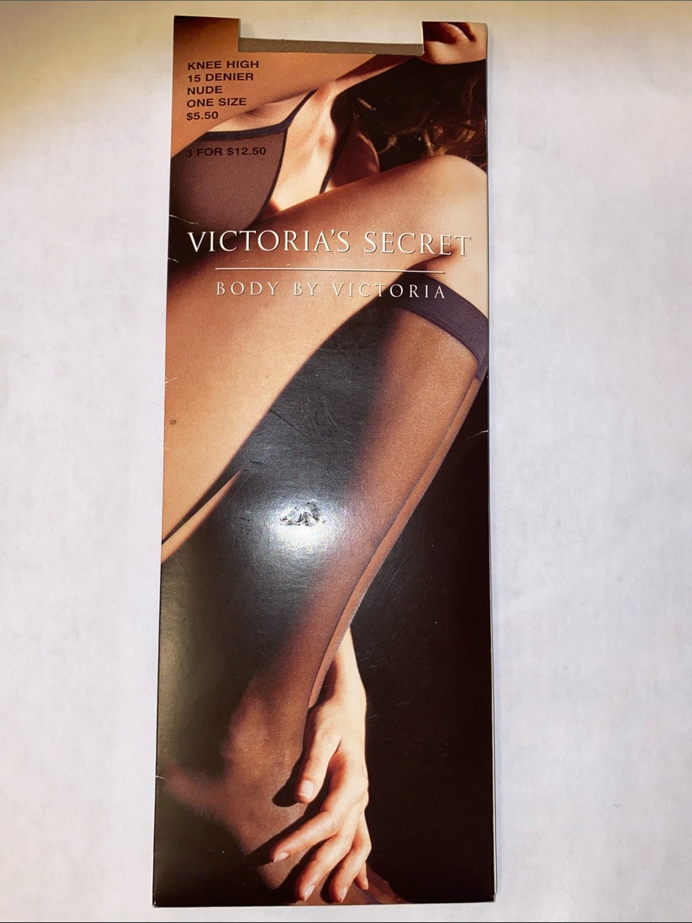 Victorias Secret Women Body by Victoria Knee Highs Stockings Pantyhose  Nude